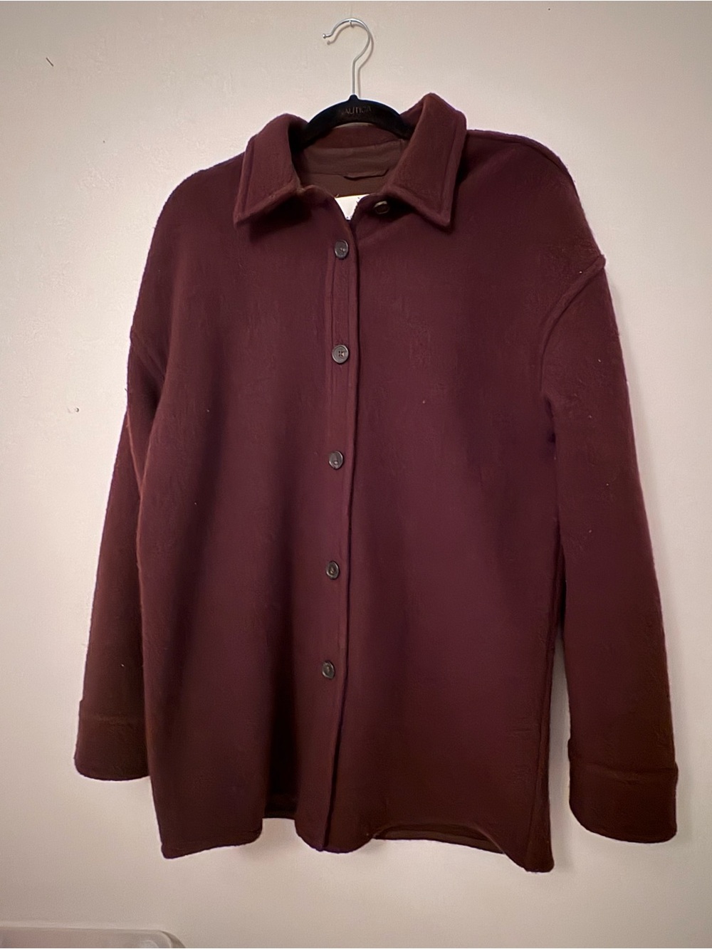 Aritzia Babaton Women's Button-Up Cardigan Jacket - Burgundy